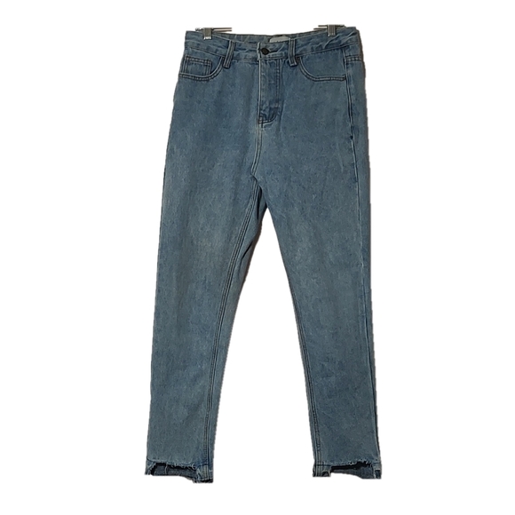 Lioness Distressed Blue Jeans Size M - Picture 1 of 3
